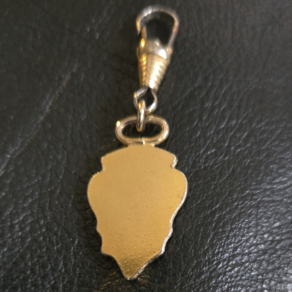 Gucci VINTAGE RARE Gold clip zipper pull charm 2" - Picture 4 of 7